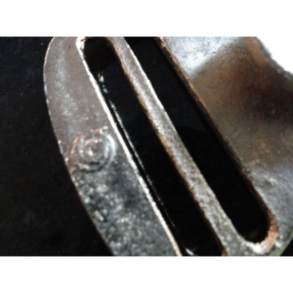 1970 Belt Buckle Silver Tone Two Piece Interlocking Pieces Handmade "M" Artist - Picture 3 of 9